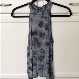 NWOT High Tie Neck Tank - Tye Dye